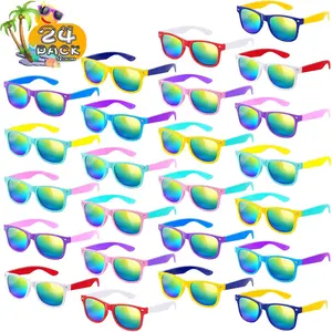 24 Pack Kids Sunglasses Bulk Party Favors,Neon Sunglasses Party Favors in Bulk for Kids,Birthday Party Supplies,Valentines Party Supplies, Beach, Pool Party Favors