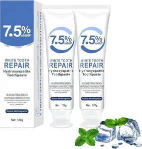 Hydroxyapatite Toothpaste - Fluoride-Free Nano Hydroxyapatite Toothpaste 7.5 | Enamel Repair | Breath Freshening | Mild Mint | Appropriate for Sensitive Teeth 4.23oz