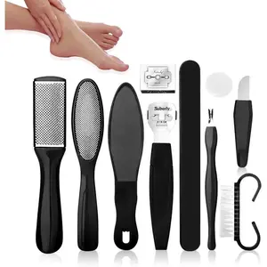 10 in 1 Professional Foot Care Kit, Stainless Steel Pedicure Tools Set, Dead Skin & Callus Remover for Foot Spa