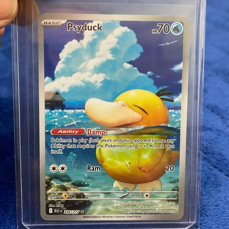 Psyduck Ascended Heroes Illustration Rare Pokemon Single Card, 226/217