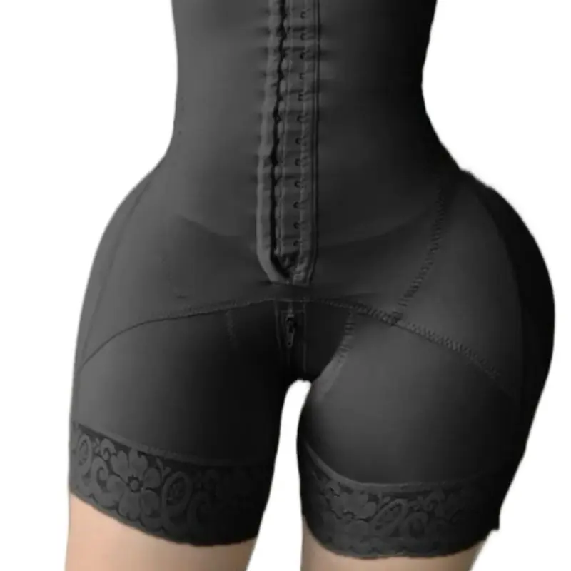Faja XL in BLACK colombiana stage 2 post surgery Compression Womenswear Shapewear Comfortable Garment Underwear Zipper Panties Leg Hip Bottom Lace Lady Basic