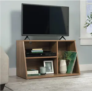 Gamer TV Stand Console for TV's up to 32", Warm Walnut Finish