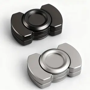 Spinner, Slider & Clicker-3-in-1 Fidget Toys,Magnetic Stainless Steel Bearing for Super-Stable Rotation For  Stress Relief, Enhanced Focus, and Habit Breaking