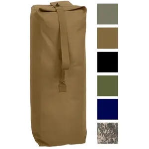 ROTHCO Heavyweight Top Load Canvas Duffle Bag - Black, ACU Digital Camo, Olive Drab, Coyote Brown, Foliage Green, Navy Blue, Military Duffel Sea Travel Waterproof Oversized Multi-Functional Duffel Bag