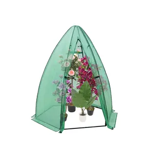 Heavy Duty Hexagonal Greenhouse for Outdoor Plants, 54"x54"x71" – Portable Garden Cold Frame with Durable PE Cover, Zippered Door, Mesh Window – Plant Protection for Vegetables, Flowers, Fruits, Herbs