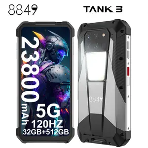 8849 Tank 3 32GB 512GB 23800mAh Rugged Phone 120W 5G 200MP 120Hz Rangefinder Outdoor GPS Dual Band  Camera Android 14 Cellphone Bluetooth Card mobile