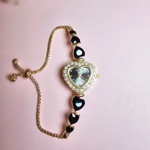 Miss Daphne Heart Watch Black