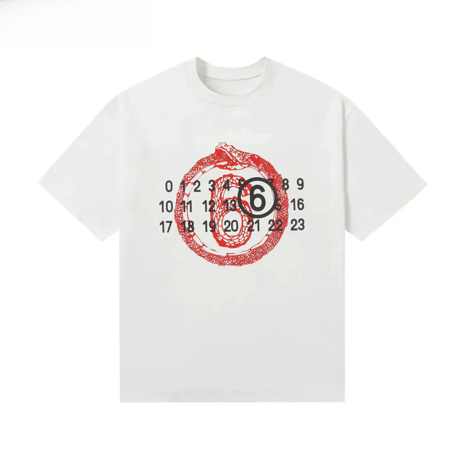 Heavy   Summer DG Printed Letter Short-sleeved T-shirt Couple Loose Dujia Men's and Women's Versatile Short Sleeves