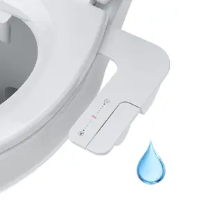 Garvee Bidet Attachment for Toilet - Dual Nozzle Feminine Wash, Bidet Sprayer for Bathroom,Adjustable Water Pressure,Non-Electric Toilet Bidet for Bathroom Accessories(white handle)