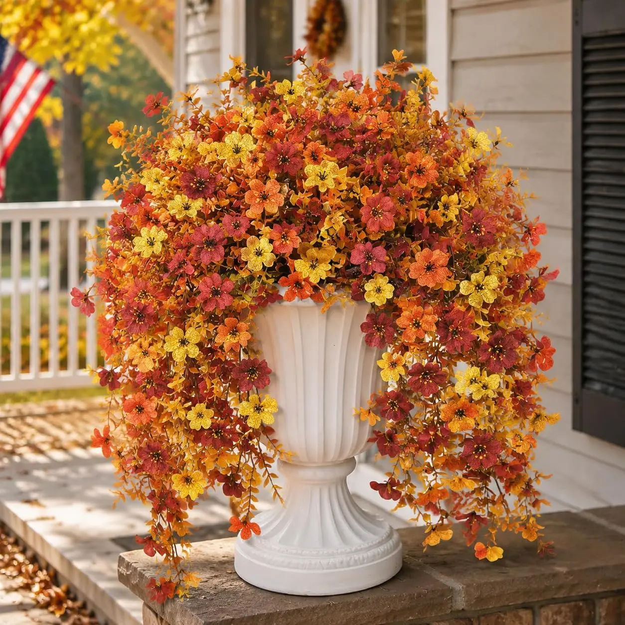 2-Pack Artificial Faux Flower Wall Hangings, Orchid Petals, Fall Decoration, Wine, Garden, Courtyard, Thanksgiving, Harvest Festival, Artificial Flower Decorations, Fake Floral Decor#HomeEssentials