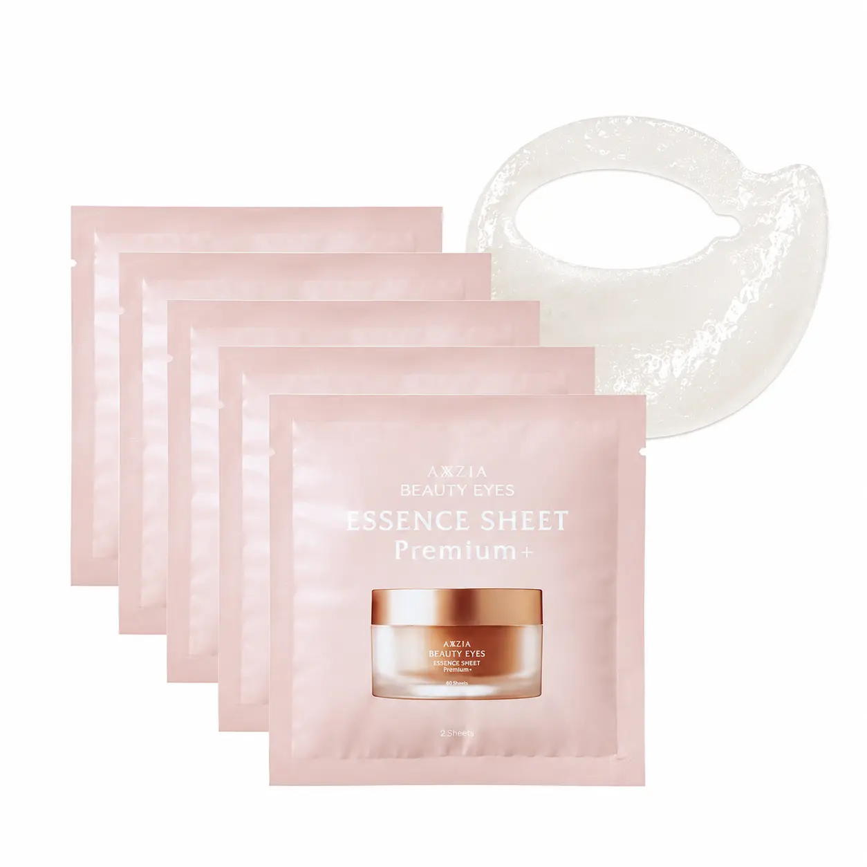 AXXZIA 4D Hyaluronic Acid Sheet Mask Eye Patches - Anti-Aging, Moisturizing, Brightening Dark Circles Treatment, J-Beauty Age Renewal Firming Undereye Care, 10 Sheets, Moisturizer