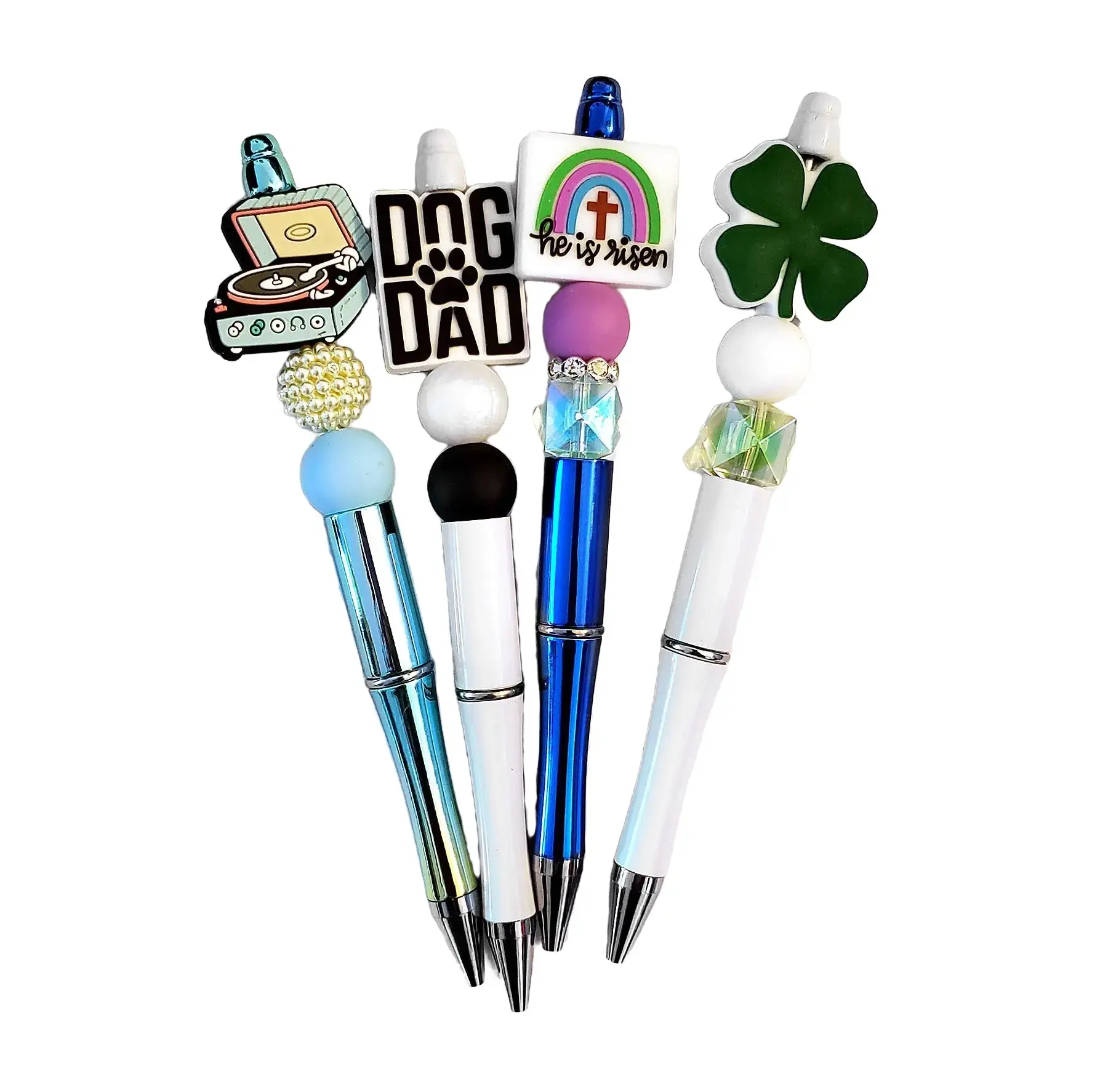 FIVE beadable pens LIVE ONLY CLAIMS Pen with FREE ink refill per pen. Great gift for teachers, nurses, kids, moms or just because. focal