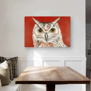 212 MAIN Contemporary Lightweight Aluminium Metal Print Wall Art - 24x36 in. Artistic Colorful Eagle Owl Animal Artwork Prints, Home Decor, Room Accent, Ideal Gift for Home Supplies