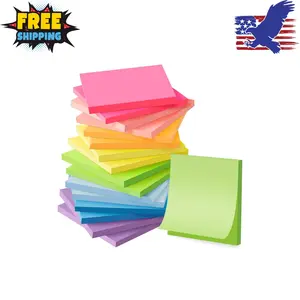 (16 Pack) Sticky Notes 3x3, Self-Stick Pads Bright Colors