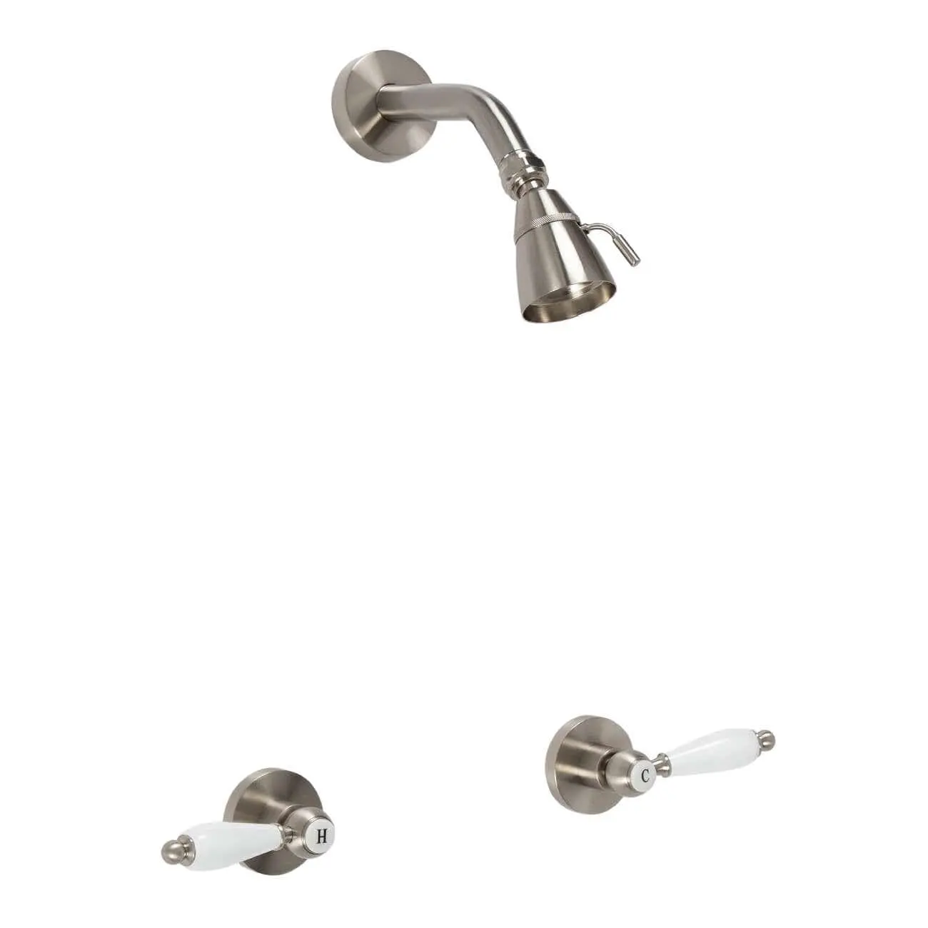 Round Shower Set - Brushed Nickel