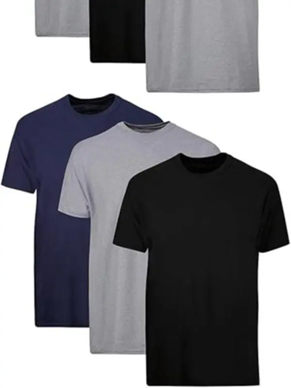 Men's Undershirt Packs, Stay-Tucked Soft Cotton Undershirts, Best Undershirts for Men