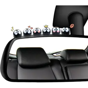20 Pcs Luminous Car Rearview Mirror Sprites Cute Soot Sprite Hanging Accessories Funny Car Decor Ornaments & Gifts for Home Office