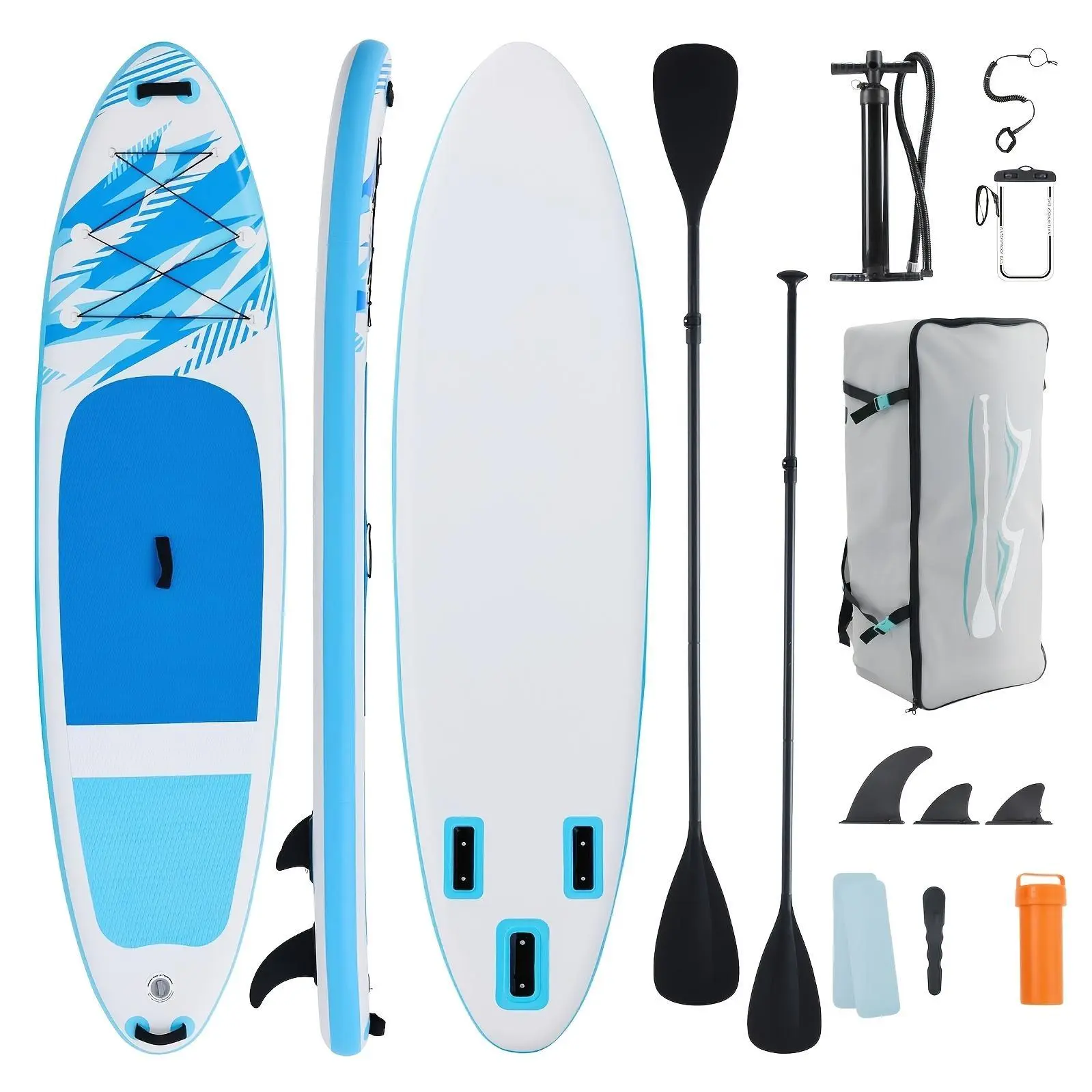 Inflatable Paddle Board, Complete with SUP Paddle Board Additions, Features a Non-Slip EVA Deck Design That Revitalizes The Surfboard, Suitable for Adults of Any Skill Level