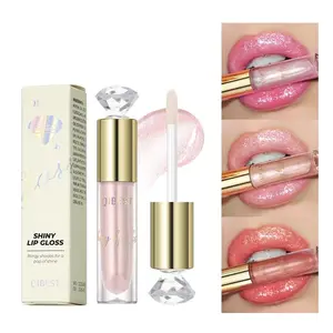 Long Lasting Shimmering Hydrating Moisturizing Lip Gloss, 1 Count Waterproof Non-stick Cup Lip Glaze, Glossy Lip Glaze Stick, Plumping Lip Oil Lip Stick for Girls & Women, Makeup, Lip Lacquer