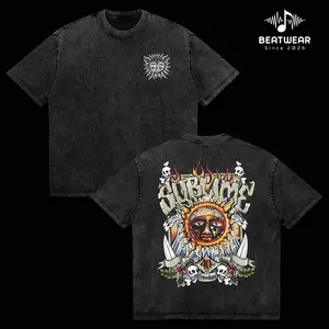 Retro Punk-Style Sublime Band T-Shirt Featuring Skull and Sun Design Made from Soft Breathable Fabric for Comfortable Wear Ideal for Concerts Street Style or Showcasing Your Personality in the Urban Jungle Unisex T-Shirt