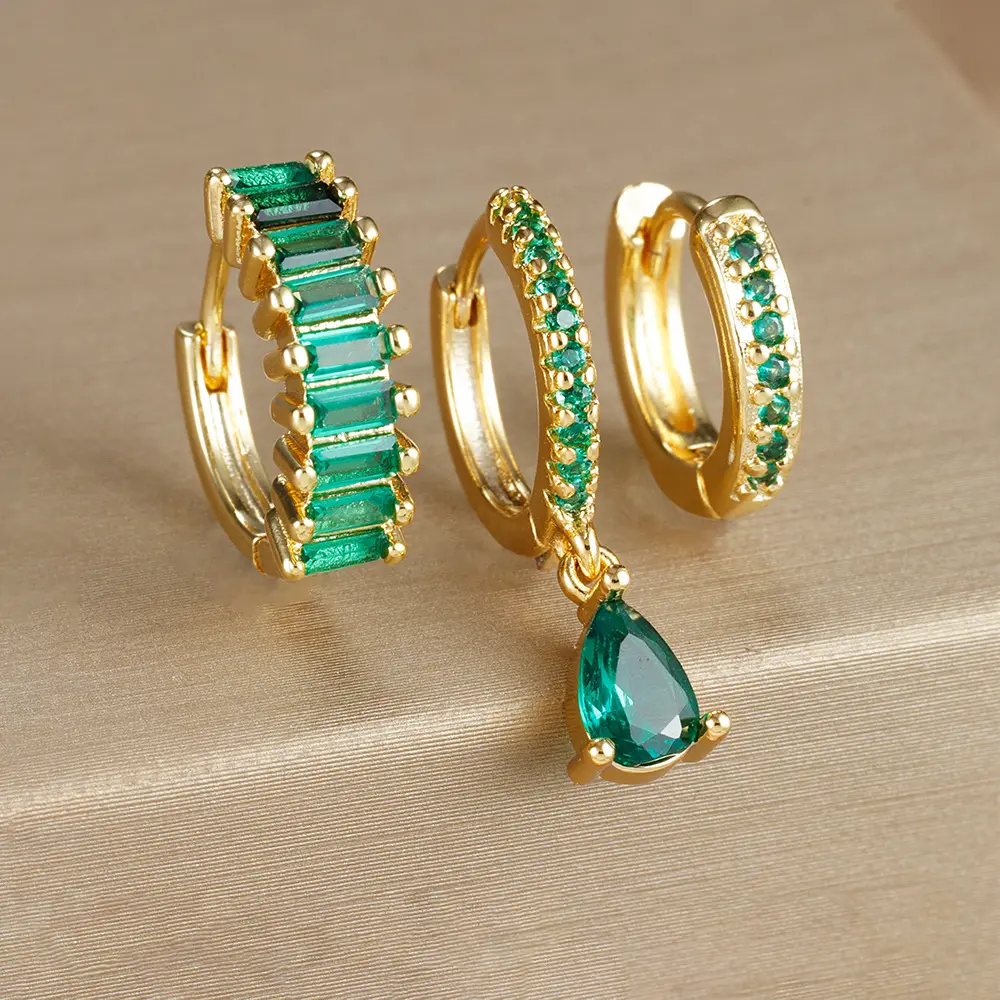 E1575 Gold Green 3PCS
