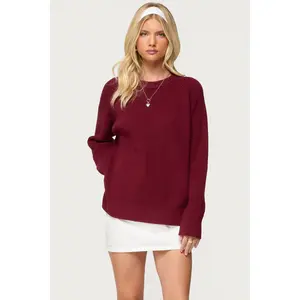 Lavonne Oversized Knit Raglan Sweater