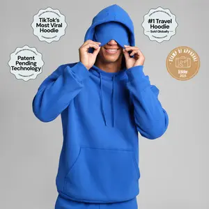 Comfrt | Airplane Mode Travel Hoodie | Oversized Hoodie With Eye Mask For Travel & Airport Style Comfrt | Airplane Mode Travel Hoodie | Oversized Hoodie With Eye Mask For Travel & Airport Style