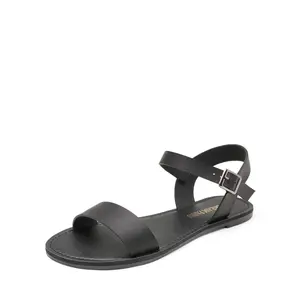 Dream Pairs Women's Ankle Strap Open Toe Flat Sandals Open Toe