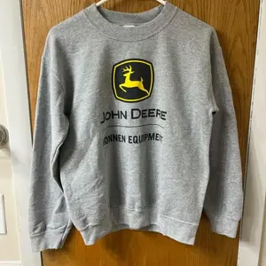 John Deere Sweatshirt, John Deere Crewneck Sweater Gray