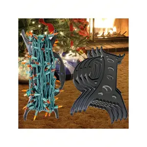 5-Pack String Light Storage Coiling Device, Durable Plastic Multi-Functional Organizer for Christmas Halloween Extension Cords Bead Storage