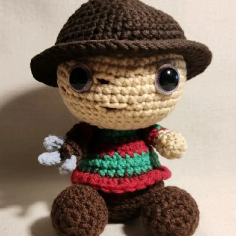 Freddy Kruger Crochet Amigurumi Plush