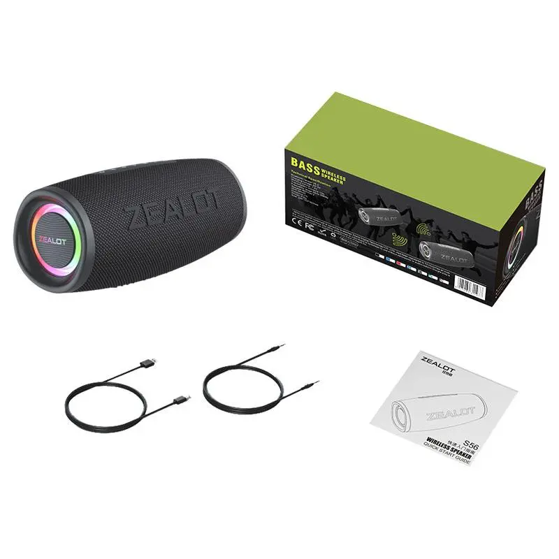 ZEALOT S56 Portable Wireless Speaker, 8000mAh Rechargeable Speaker