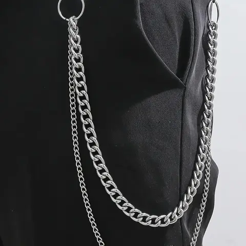 Men's Fashion Double Layer Pants Chain, Casual Pants Chain for Jeans and Trousers, Fashion Accessory for Parties and Daily Wear, Trendy Versatile & Exquisite Pants Chain, Ideal Gift, Chains For Pants