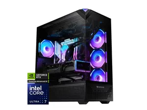 iBUYPOWER Element 9 Pro Black Gaming PC Desktop - Intel Core Ultra 7 265KF - NVIDIA GeForce RTX 5070Ti 16GB - 32GB DDR5 RGB - 2TB NVMe SSD - EPBI7N57T01