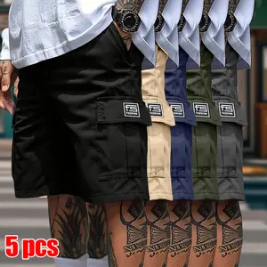 Men's Multi-Pocket Design Work Shorts - Loose Fit Outdoor, Gym, & Casual Sports Shorts - Breathable Summer Pockets Durable Non-Stretch Fabric Workshorts