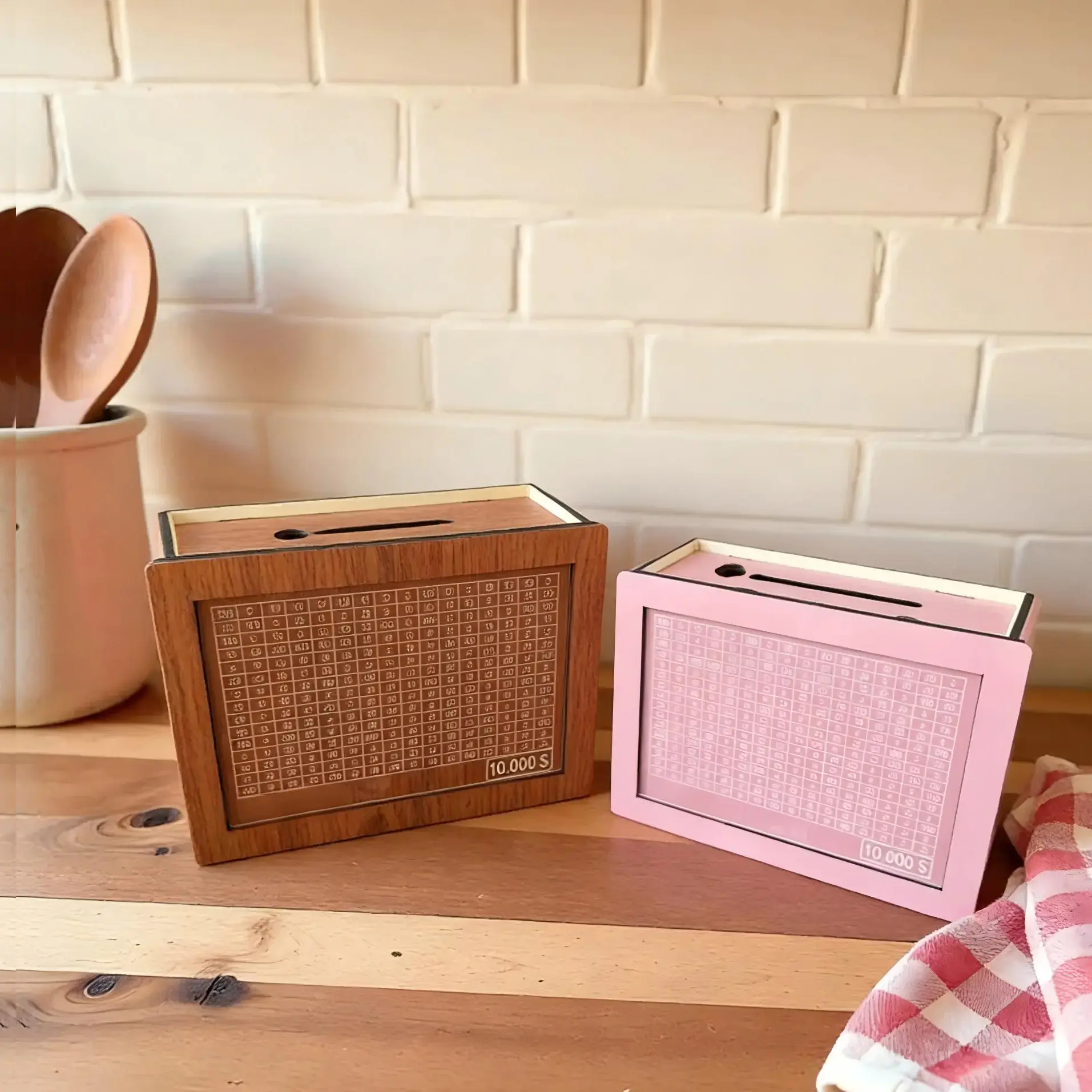 2026 New Counting Piggy Bank, Wooden Savings Box, A Must-Have for Coin & Bill Storage, Wooden Money Box & Storage Jar with a Transparent Acrylic Lid, Suitable for Adults and Kids, Perfect for Living Room/Bedroom Decor, An Ideal Birthday Gift #Global Picks