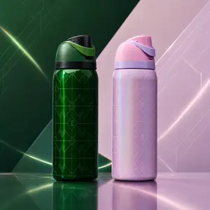 Owala Marvel Freesip Insulated Stainless Steel Water Bottle  for Sport Glinda Elphaba 32oz
