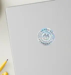 Minimalist Gradient Handmade Circle Sticker Minimalist Gradient Handmade Circle Sticker