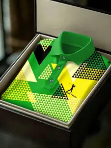 Custom Golf Polo Shirt, Personalized Geometric Golf Shirt For Men, Golf Gift For Him