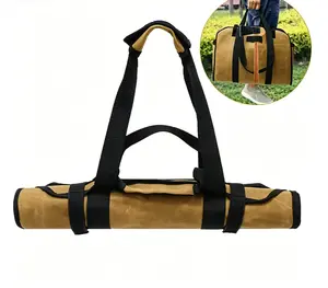 Multi functional large capacity outdoor portable storage bag, outdoor portable firewood logging bag, Oxford cloth storage bag, sturdy and durable, multi-purpose outdoor travel bag