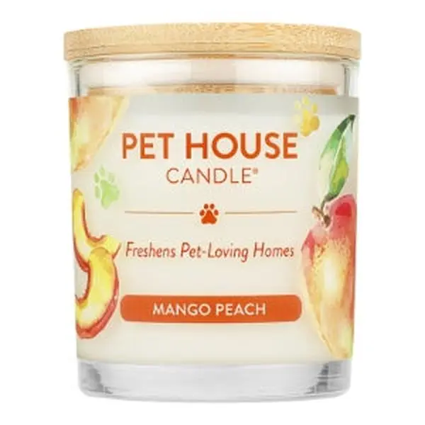 Pet House by One Fur All Candle Mango Peach Candle
