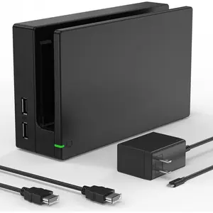Dock Station for / OLED, Replacement 3-in-1 TV Dock Set with  IC Module, AC Charger &  HDMI  for 1080P  Output & Console  (Not Compatible with  2)