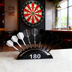 1PC 9-Slot Dart Display Rack - Wall-Mounted & Desktop Storage Stand | Compact Modern Dart Organizer, Dart Accessory, Dart Pins for Game Room Decor & Home Entertainment | Ideal Christmas & Halloween Gift for Dart Enthusiasts & Party Planners |