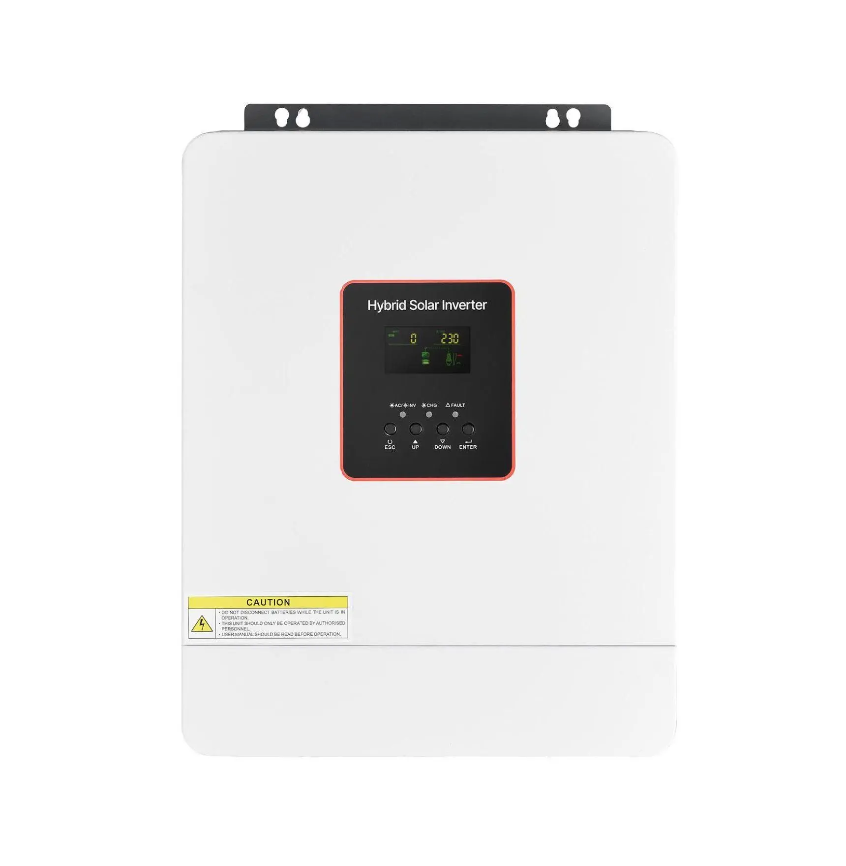 4000W Solar Inverter 24V to 230V, Pure Sine Wave Power Inverter with 120A MPPT Controller, WiFi, Off-Grid Default