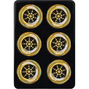 EMF Stickers Blocker Neutralize Shield Protection from Cell Phones cased and Electronic Devices WiFi 5G Tablets Laptops Computers Monitors (6Pcs Golden)