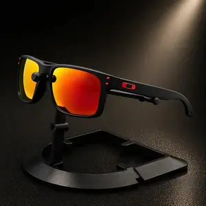 Black Frame Polarized Sunglasses Yellow Lens, UV400 Outdoor Glasses for Night Driving Fishing and Travel