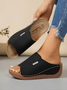 Women's Fashion Rubber Sole Orthopedic Slippers, Lightweight Comfort Slide Sandals with Thick Cushion, Stylish Arch Support for Plantar Fasciitis