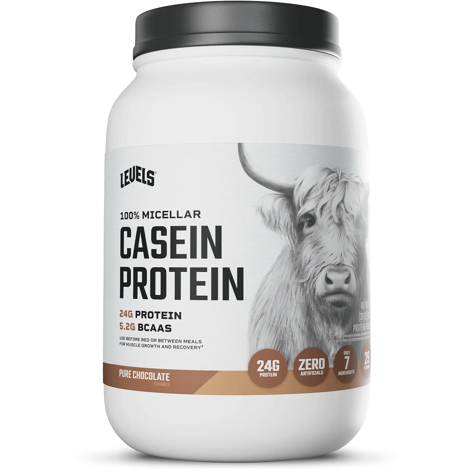 Levels Casein Protein, 100% Micellar, No Artificials, 24G of Protein