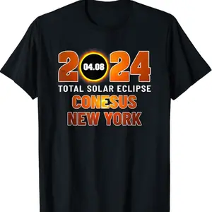 Total Solar Eclipse 2024 Conesus New York T-shirt