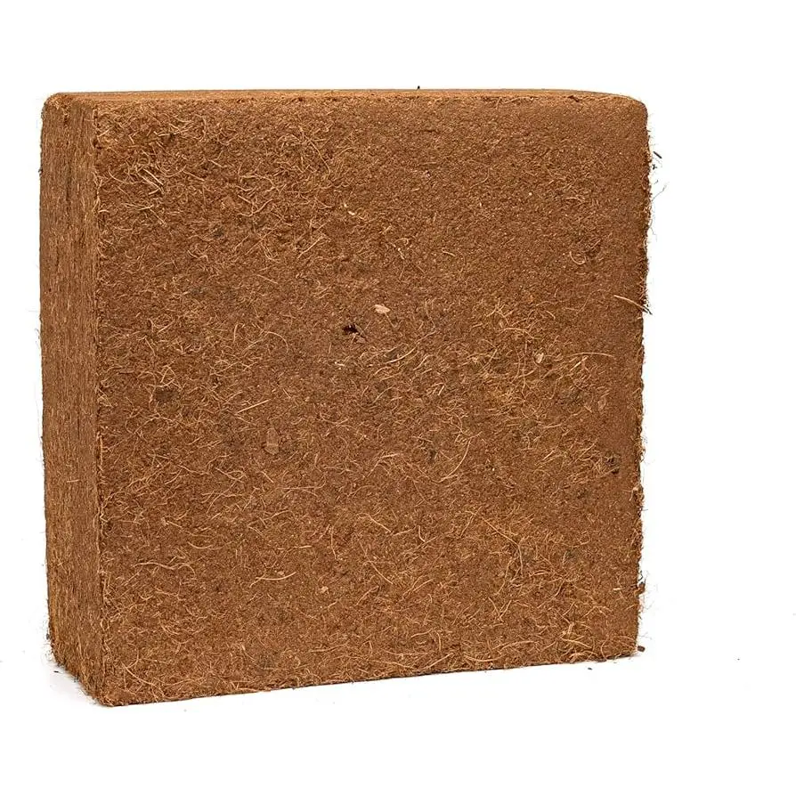 11 Lbs All-Natural Organic Coconut Coir Block (Block Form) - Garden Soil Additive, Carbon Sinker, Root Disease Aid, Aerates Soil, Renewable, Effective as Peat Moss Substitute for Outdoor Garden Plants